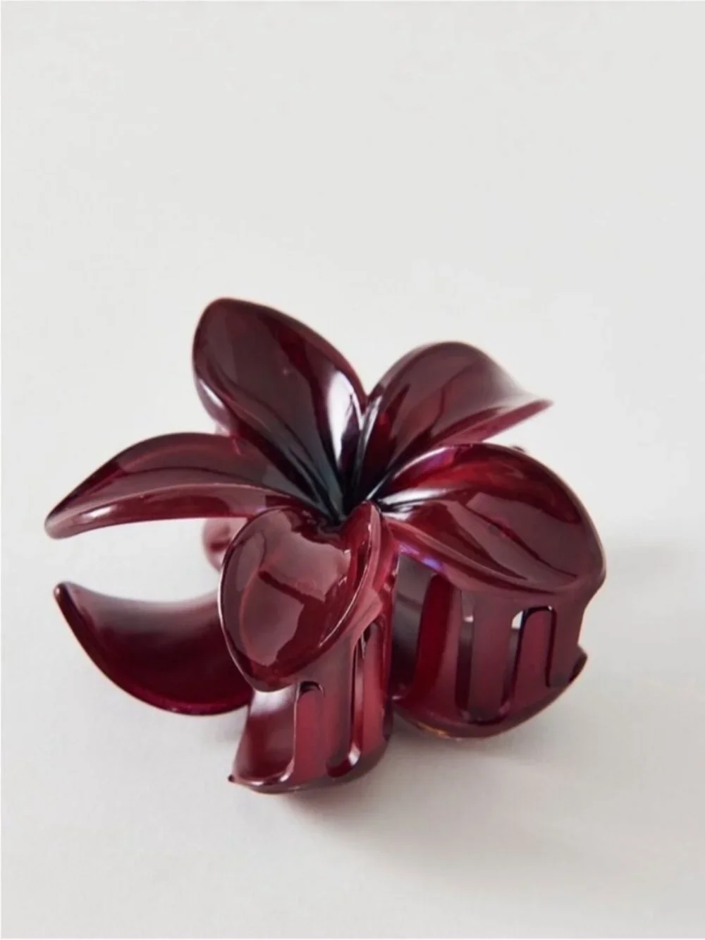 3/$30 New! Maroon Flower Hair Claw Clip NWOT